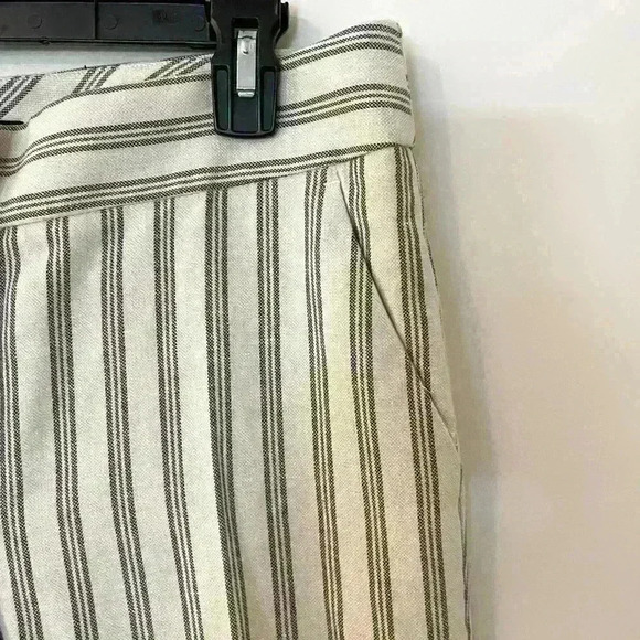 LOFT Blue and Off White Trouser Pants, Size 4 - Picture 3 of 6